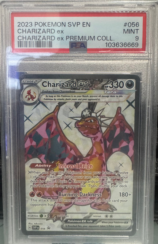 CHARIZARD EX 056 (PROMO) (SCARLET & VIOLET) PSA 9